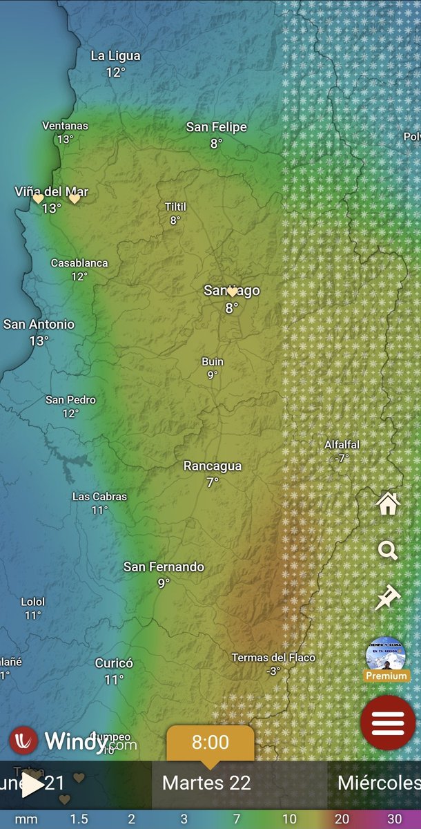 Información regiones de Valparaíso y Metropolitana.
Lluvia intensa afectará todos los sectores de estas regiones, entre noche de lunes y martes, luego otro pulso extenderá 🌧 hasta el miércoles.
Montos sobre 30 mm en costa, 25-75 mm en interior y 50-100 oriente y cordillera.