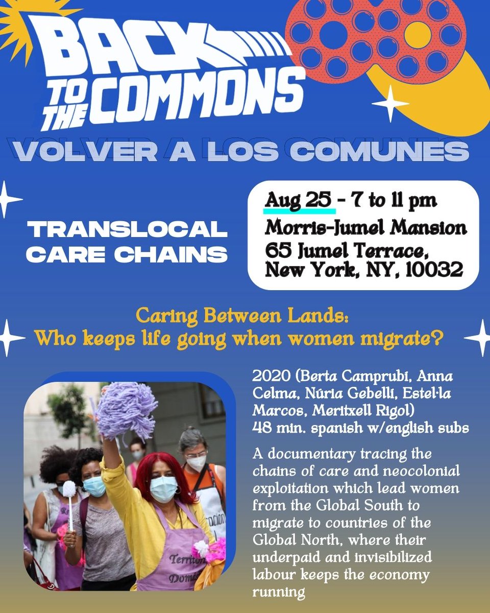 profhuq's tweet photo. Join Undocumented Womens Fund @undocuwomenfund and other sponsoring organizations on 8/25 for our last film of #FeministFilm series on care work

@DamayanMigrants @domesticworkers #1u #domesticworkers #carework https://t.co/u9DEFgztYi