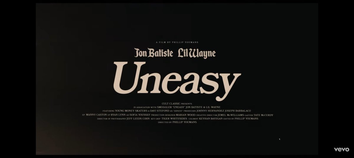 The_EEZ_Media's tweet photo. #EEZWORK #NewVisuals @JonBatiste x @LilTunechi - "Uneasy" [Official Music Video] https://t.co/BifyaLoG3C #EEZDoesIt #WatchNow 🔥💰 https://t.co/RF22kmUb7v