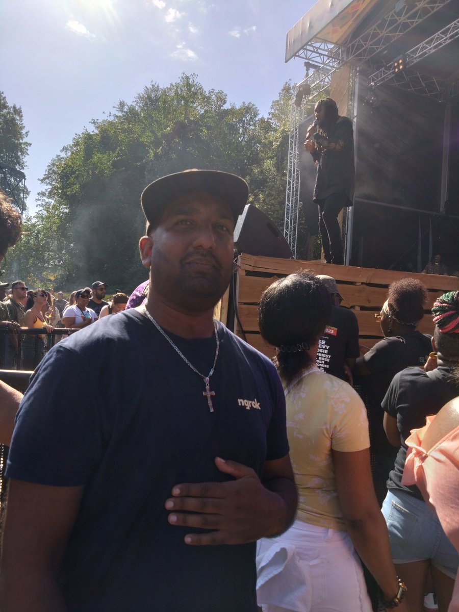 FearhunterNL's tweet photo. I saw the one and only legend my life is complete❤️❤️ @FromAugustTown #reggaelake #amsterdam https://t.co/zc997R5ipy