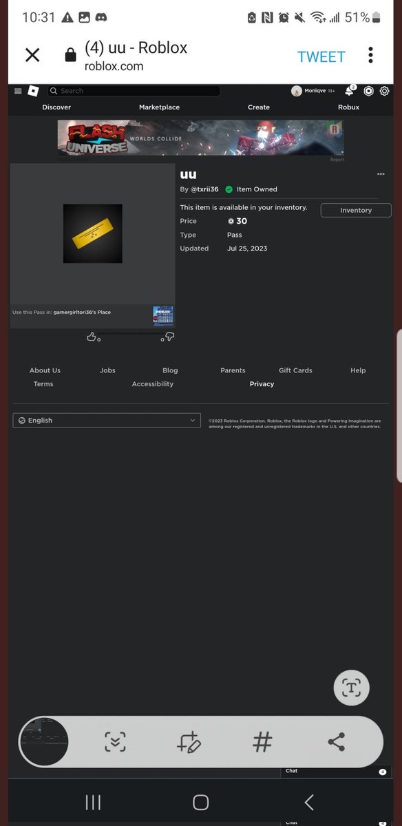 rh and robux crosstrade <a href="/CheonsaHan1/">ଘMoniqve</a> is trusted!! bought the pass immediately after receiving the rh!!