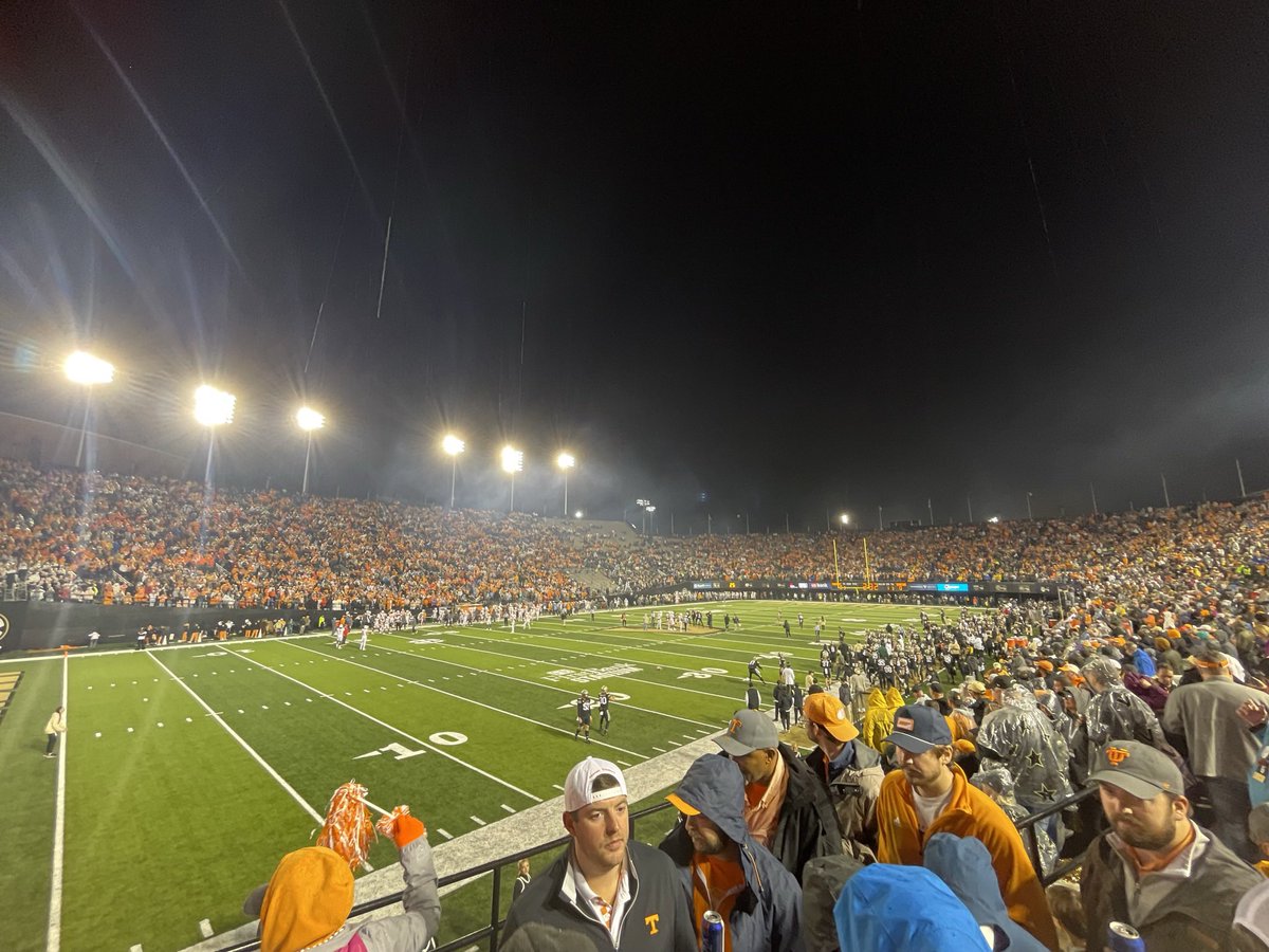Eric_Taylor21's tweet photo. @Austin_Vols If it wasn’t pouring rain all game last year and 50° #CheckerVandy would have been perfect https://t.co/fJJcK2YtzN