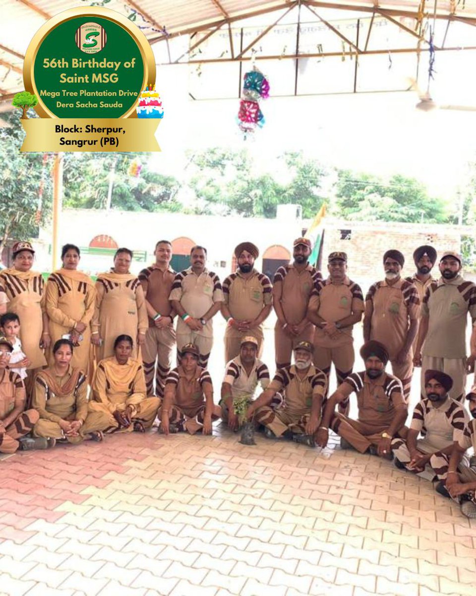 GreenSwelfares's tweet photo. Making every birthday count for the environment. 🌳 Catch the glimpses of #TreePlantation By #DeraSachaSauda Volunteers from Sherpur, Sangrur, Punjab on the occasion of Saint Dr. MSG's Birthday. #56thBirthday #SaintDrMSG https://t.co/2FSKCqthyA