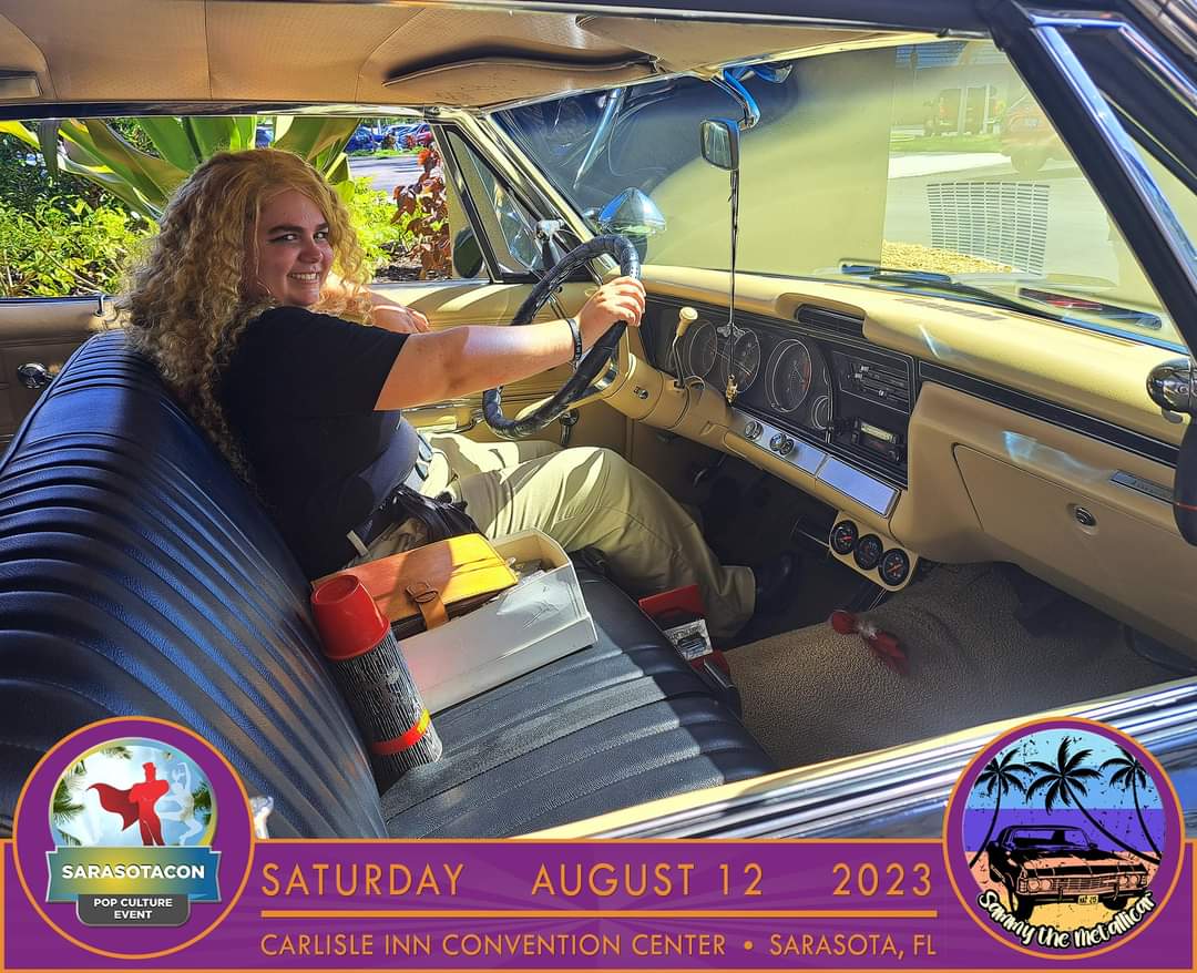 SammyMetallicar's tweet photo. Photos from SarastoaCon on Saturday, August 12, at the Carlisle Inn in Sarasota.

Be sure to check out Sammy's website!

https://t.co/ztesLdY0kk

#sammythemetallicar #metallicar #supernatural #67impala #sarasotacon #swflcomicons #flcomicons #comicons https://t.co/Ex422UpckR