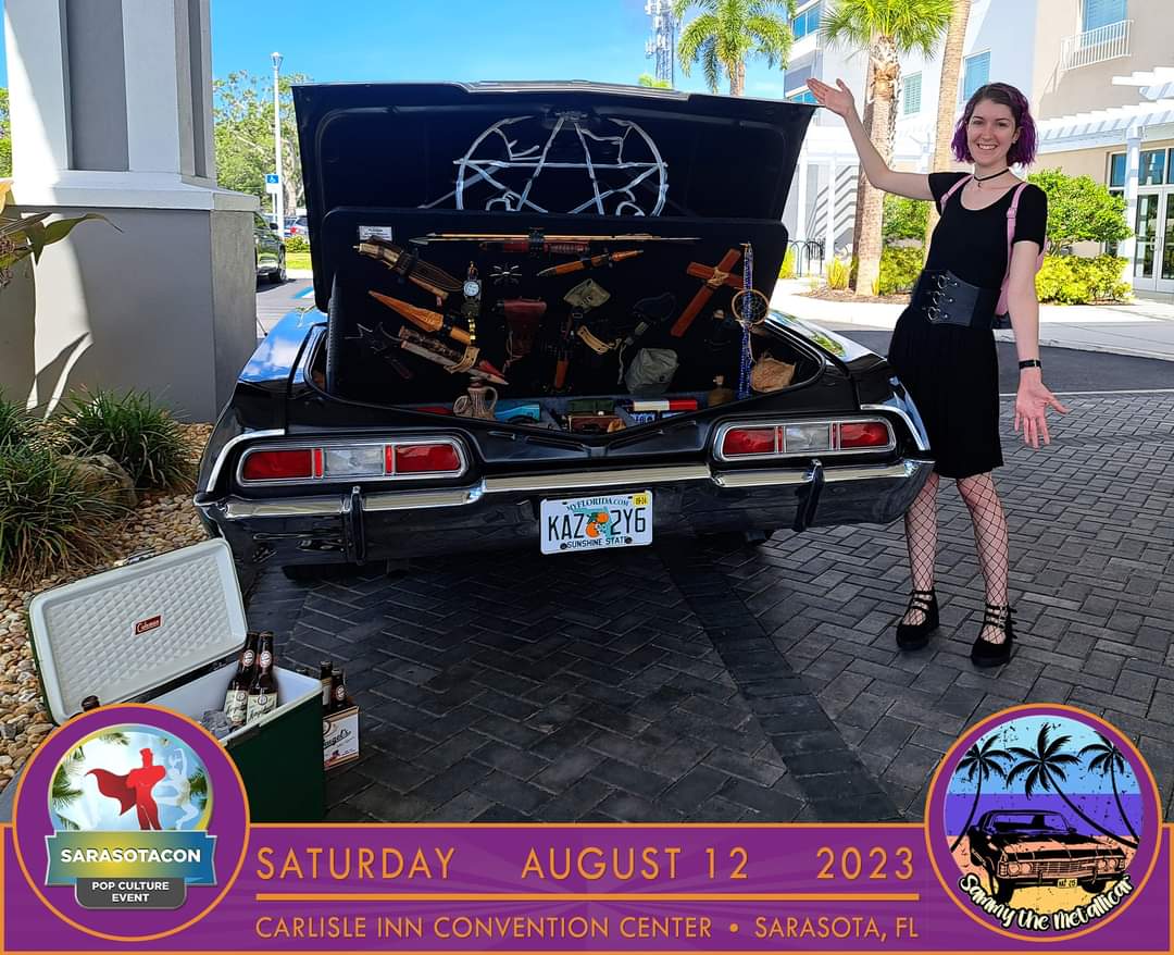 SammyMetallicar's tweet photo. Photos from SarastoaCon on Saturday, August 12, at the Carlisle Inn in Sarasota.

Be sure to check out Sammy's website!

https://t.co/ztesLdY0kk

#sammythemetallicar #metallicar #supernatural #67impala #sarasotacon #swflcomicons #flcomicons #comicons https://t.co/Ex422UpckR