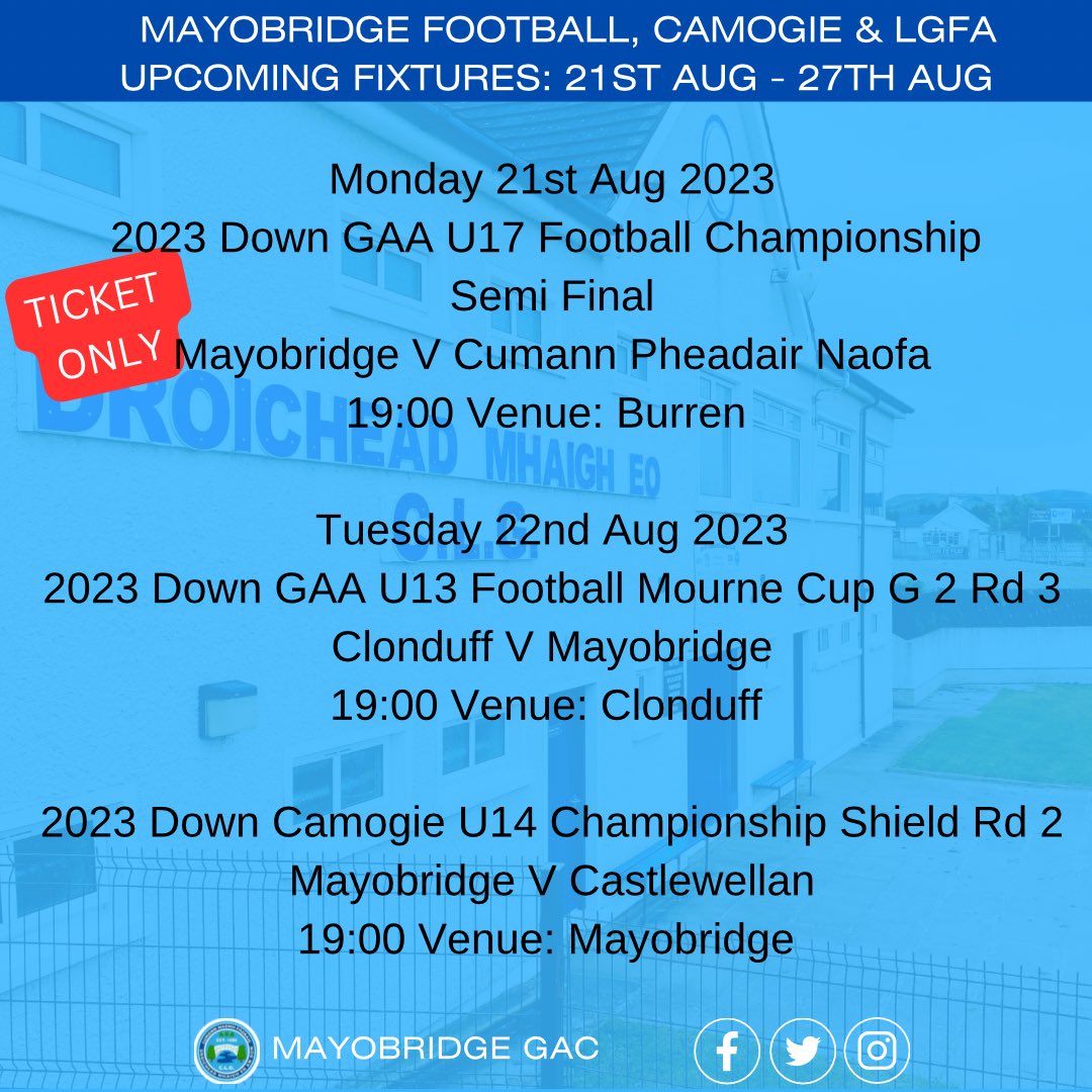 Mayobridge GAC tweet media