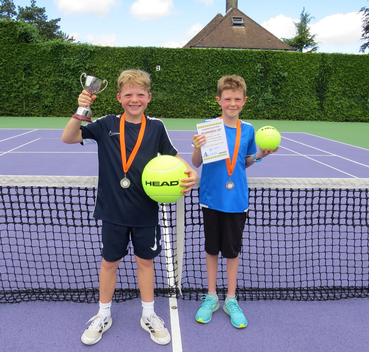HantsIOWTennis's tweet photo. Congratulations to Monty - 9U County Champion and well done to Noah - r/up @TennisPTA https://t.co/ckgam9LACA