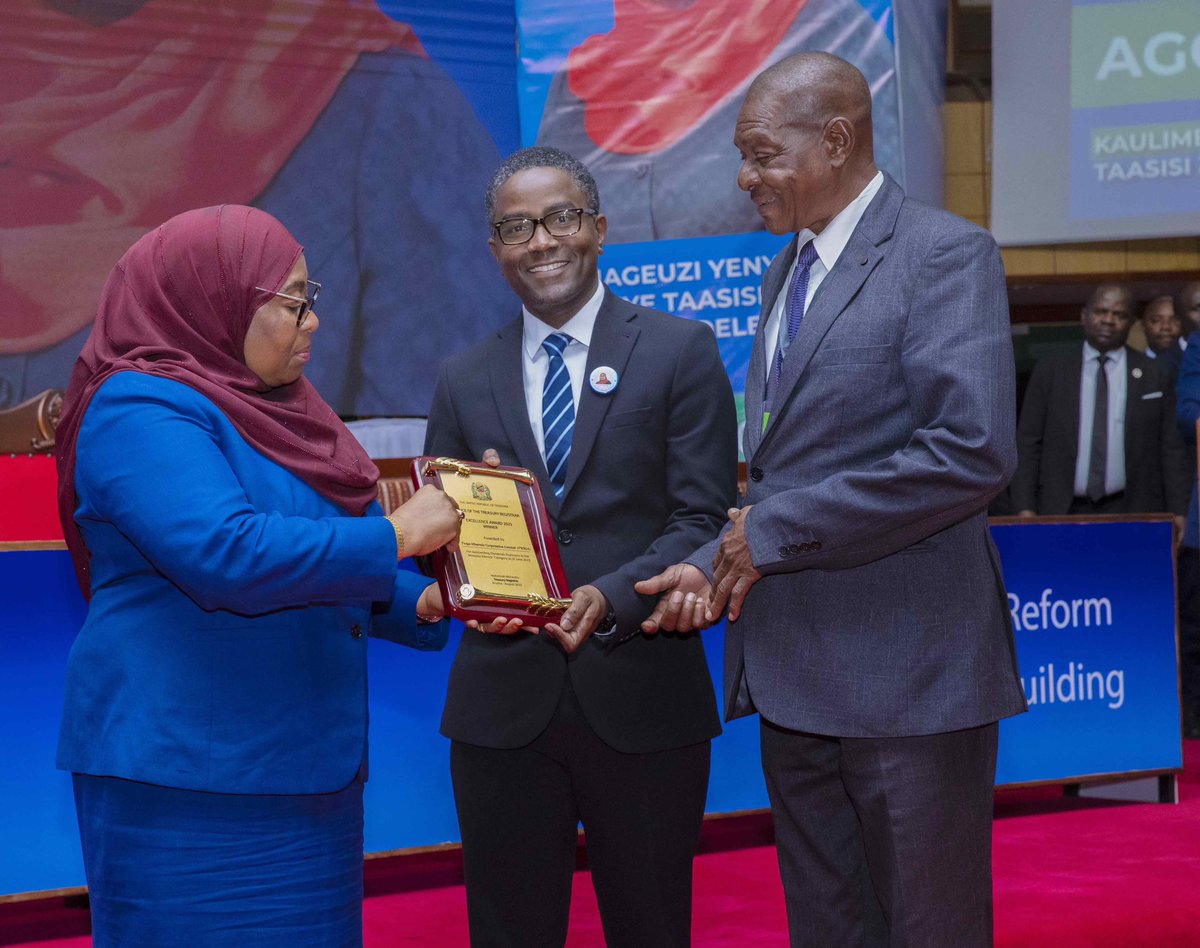 MahimbaliK's tweet photo. Hon. Dr. Doto Mashaka Biteko, Minister for Minerals – Congratulations are in order. 

Your exemplary leadership embodies energy, zeal, and a competitive spirit, all directed towards realising the transformational agenda of H.E. Dr. Samia Suluhu Hassan, President of the United Republic of Tanzania.

Yesterday in Arusha, we had the privilege of witnessing the State Mining Corporation (STAMICO) receive two distinguished awards: one for being recognised as the best turnaround company in terms of financial and operational performance as of June 2023, and the other for its remarkable dividend payments in the State Owned Enterprise (SOE) category, also as of June 2023.

A notable fact: As of 2019, STAMICO was on the brink of insolvency. However, a concerted effort to turn the tide was initiated. By June 2023, it had achieved an unprecedented milestone – a record-breaking profit of TZS 17.4 Billion before audit for STAMICO as standalone.

During the same event, Twiga Minerals Corporation Limited (a joint venture involving the Government of Tanzania with a 16% stake and Barrick with an 84% stake) was equally recognised for its outstanding dividend payments in the minority interest category, again pertaining to June 2023.

This moment signifies merely the dawn of a promising journey. Anticipation fills the air as we contemplate the myriad achievements that await us in the forthcoming five years. 

Mheshimiwa Waziri, let us continue this forward momentum; rest assured, we stand united behind you, ready to contribute more towards these triumphs.

#TanzaniaMining #Mining4Development #MadiniYetu @Stamicotz1 @MadiniTanzania @TumeyamadiniTZ