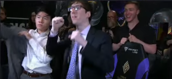 ADD_ikt's tweet photo. Wife asked me if that was @DisguisedToast in @NRGLeague coaching staff... 

I said.. no dummy, WRONG BREAD, that's strategic coach @CroissantLoL  #LCS #NRGWIN https://t.co/RJqWQJ9pF6