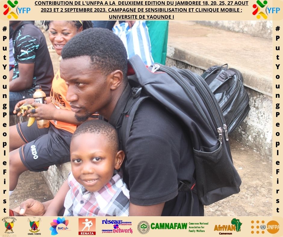 Y3zeros's tweet photo. Ds le cadre de l'appui technique &amp; financier de l'@UNFPACameroon à l'édition 2 du #NAWEWE Sports Jamboree.Le @Y3zeros se déploie pr la 2e jrnée des activités à l'UY 1 pr une sensibilisation sur la #SSR et emmener les 👫 à se rapprocher de la 🚑pr une offre de sce gratuite en #PF. https://t.co/xWaCMxyjNY