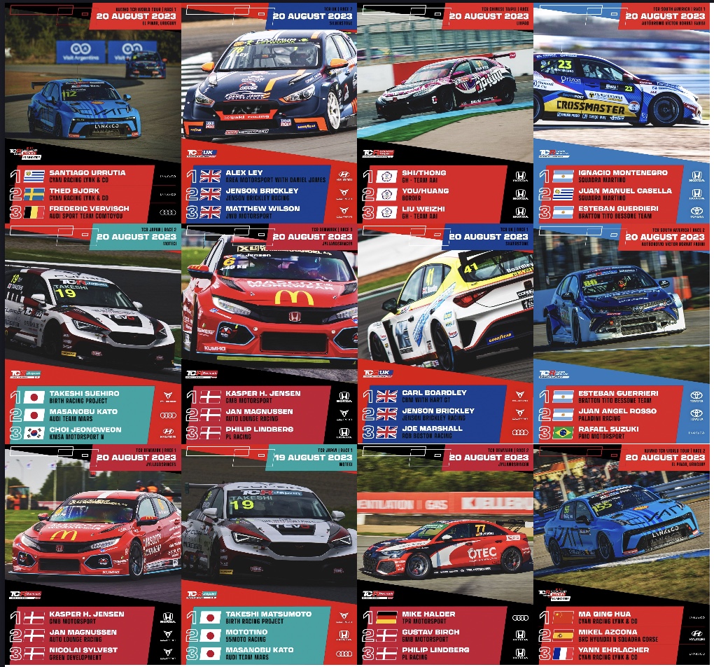 marcello_lotti's tweet photo. 💥#TCRSeries💥

Congratulations to all the TCR drivers who celebrated on the podium this weekend🏆🍾

#TCRWorldTour  #TCRSouthAmerica 
#TCRUK  #TCRDenmark  #TCRJapan
#TCRChineseTaipei 

 https://t.co/dFsLIOIV9F