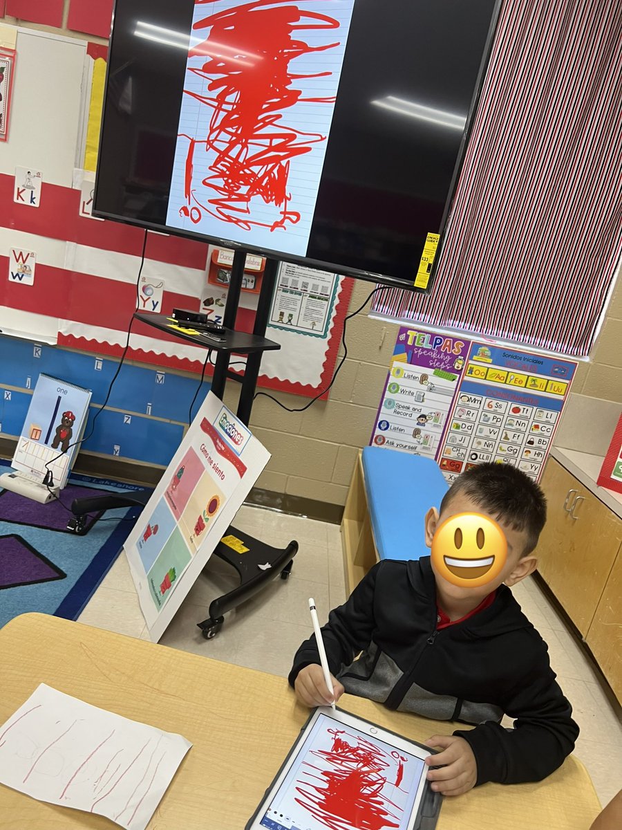 h_dianagalaviz's tweet photo. Implementing SAMR model in my PreK classroom… taking the first step to transition. Using phase one - Substitution(S); substituting conventional material with digital versions 🤯👩🏻🏫 @CGarza0930 @AnaMPerez1 @eduGOOGdroid @LaJoyaISDEdTech @GoodnotesApp #firstweek #colorred #prek https://t.co/cw7RTaOkRE