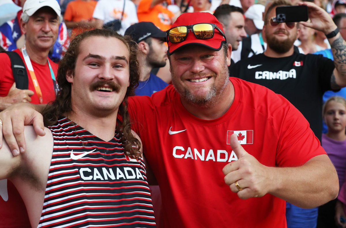 ETHAN KATZBERG IS A WORLD CHAMPION 🇨🇦🥇

Katzberg smashes the Canadian record again with a heave of 81.25m! This is the first time a Canadian man has medaled in this event and Katzberg brings home Team Canada’s first medal of #Budapest2023 💥

📸 by Claus Andersen