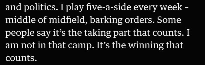 No one is ‘middle of midfield’ in five a side. If he is, he’s a lazy sod. #StopStarmer