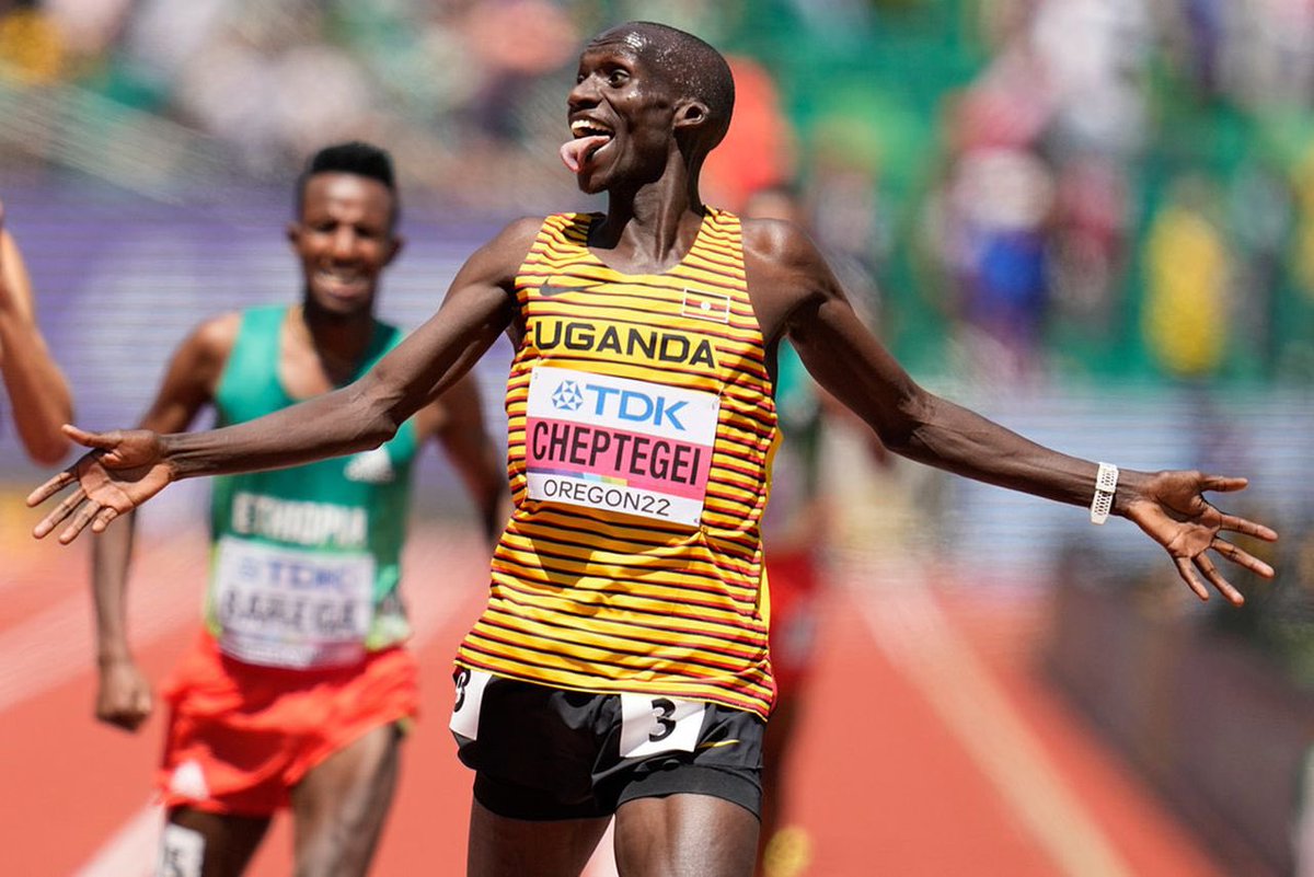 Congratulations to Joshua Cheptegei, of #Uganda 🇺🇬 for another impressive win at the World Athletics Championship in Budapest. Real champion. #WorldAthleticsChampionships