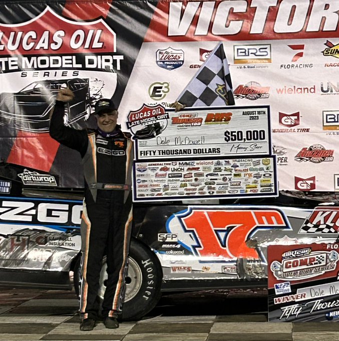 DALE MCDOWELL EARNS SECOND CAREER COMP CAMS TOPLESS 100 AT BATESVILLE

#DaleMcDowell #JonathanDavenport #RickyThorntonJr #Topless100 #Racing #Winner #BatesvilleMotorSpeedway #LucasOil #LateModel #Dirt #Arkansas 

racingpromedia.com/post/dale-mcdo…