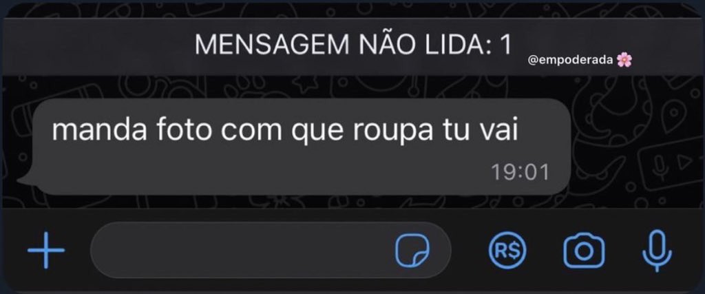 - eu e minha amiga vamos sair 

ela automaticamente: