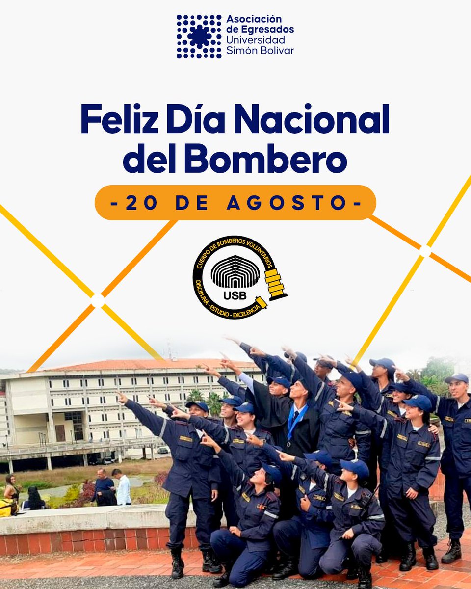 Feliz Día Nacional del Bombero,

Es con gran admiración que enviamos nuestras felicitaciones, y queremos expresar un agradecimiento especial al CBVUSB (@bomberosusb), cuyo compromiso en nombre de nuestra querida Alma Mater nos llena de orgullo. 

¡Feliz Día!