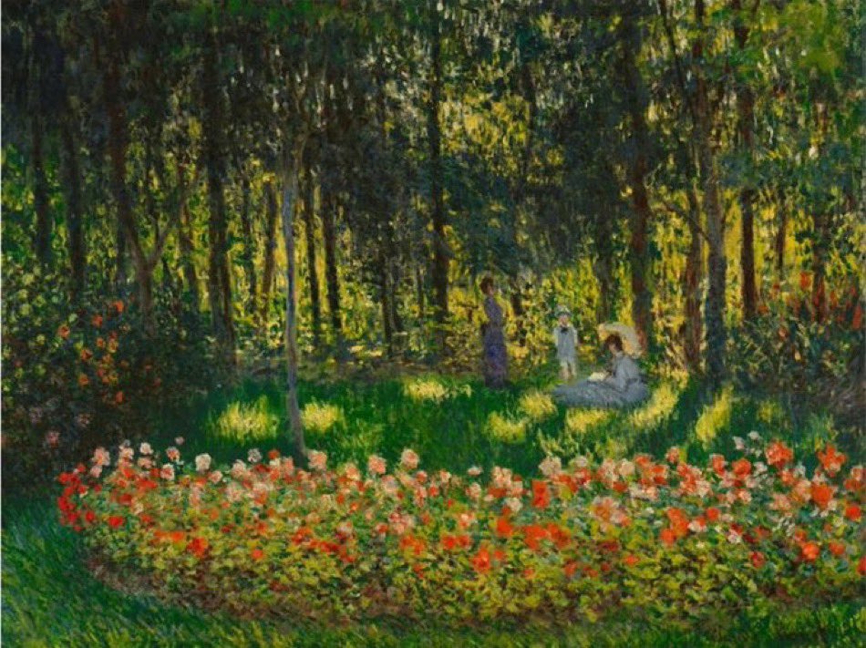 allontanarsio's tweet image. French gardens by Claude Monet