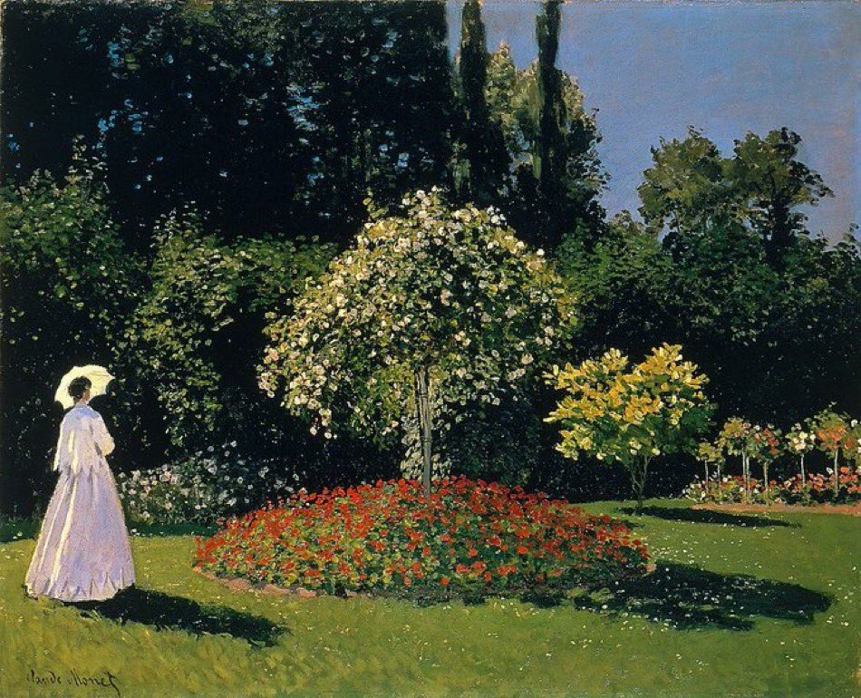 allontanarsio's tweet image. French gardens by Claude Monet