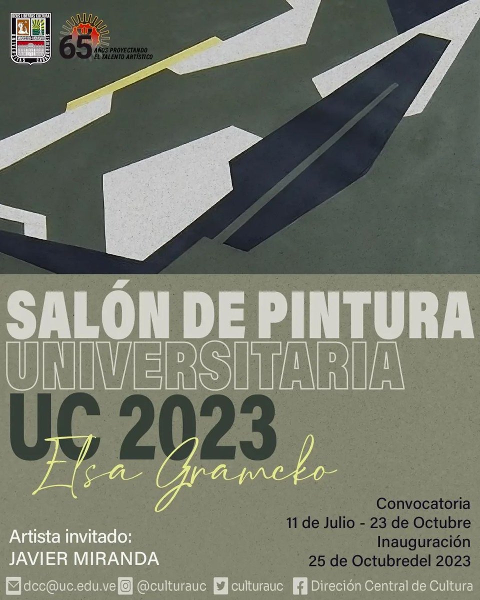FM_UC's tweet photo. #Cultura || @CulturaUC Invita a participar en el Salón de Pintura Universitaria UC 2023 "Elsa Gramcko".

@UCarabobo
@dimetel
@javier1miranda https://t.co/rOycU8hY1p
