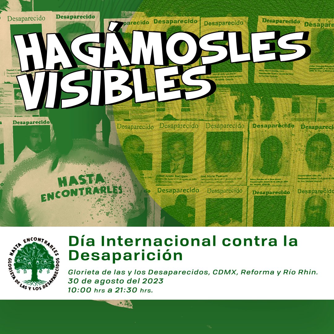 Glorieta de las y los Desaparecidos tweet media