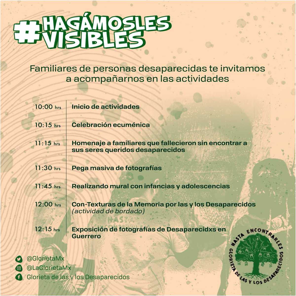 Glorieta de las y los Desaparecidos tweet media