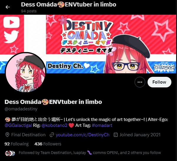 Thinking about the time the For Smash community (kinda) had a Vtuber via Team Destination.