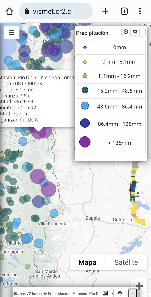 EdoWeatherman's tweet photo. Situación crítica en cordillera de O'Higgins a Biobío.
Varios sectores de este tramo superan los 100-200 mm, a la espera de intensas lluvias esta noche y mañana en O'Higgins, Maule y Ñuble.
Riesgo de más desbordes, inundaciones y daños.
Quedan sobre 200-300 mm por caer en Maule. https://t.co/EMwHjfJVEA