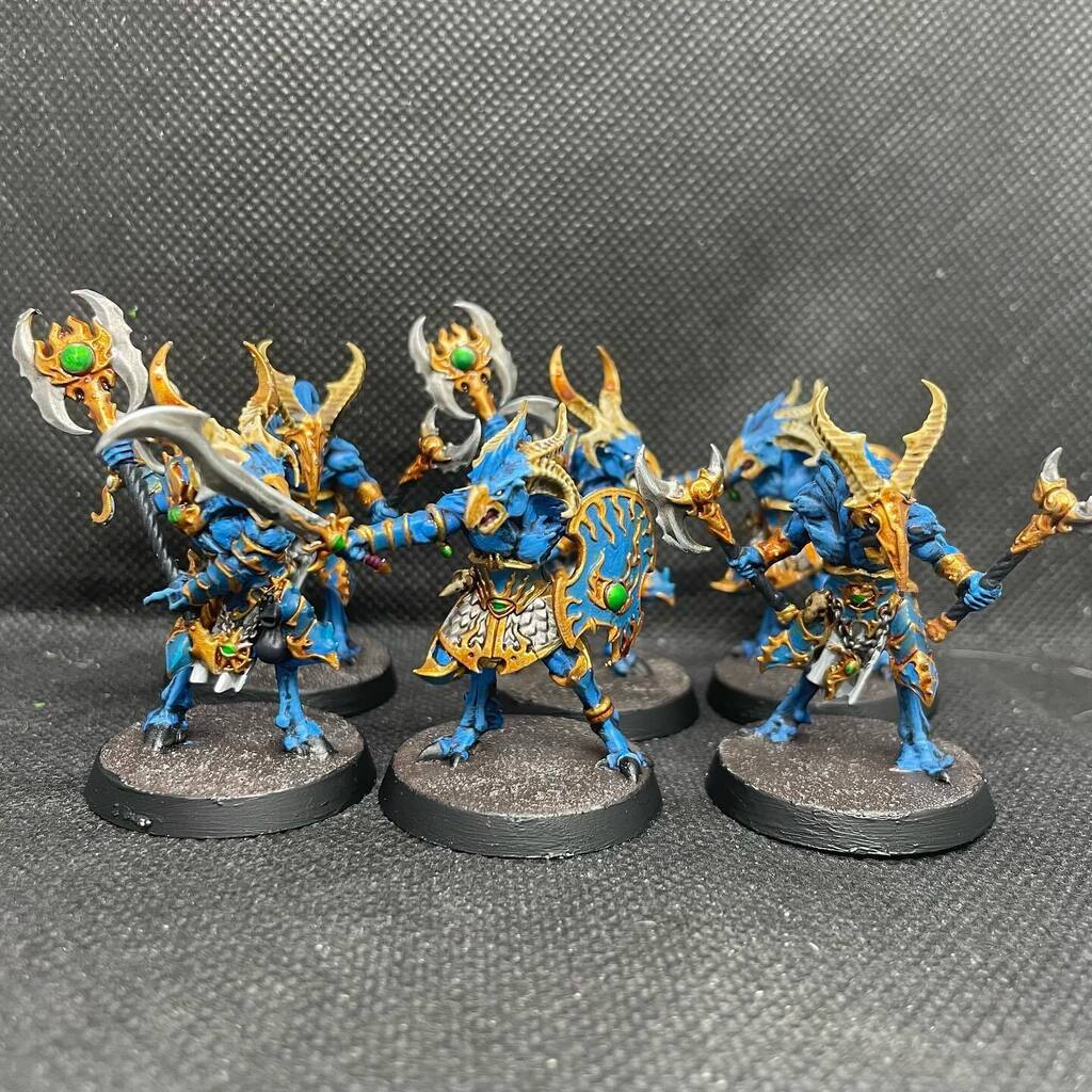 BigGeordieGeek's tweet photo. Also finished those Tzaangors from Warhammer Quest Silver Tower
#WarhammerCommunity #WarHamFam #PaintSlam23 #Warmongers #WarhammerAoS #WarhammerAgeOfSigmar #AoS #AgeOfSigmar #WarhammerQuest #WarhammerQuestSilverTower #SilverTower #Tzaangors #BGG https://t.co/nxM2MprcKU https://t.co/pG0YyiSqlZ
