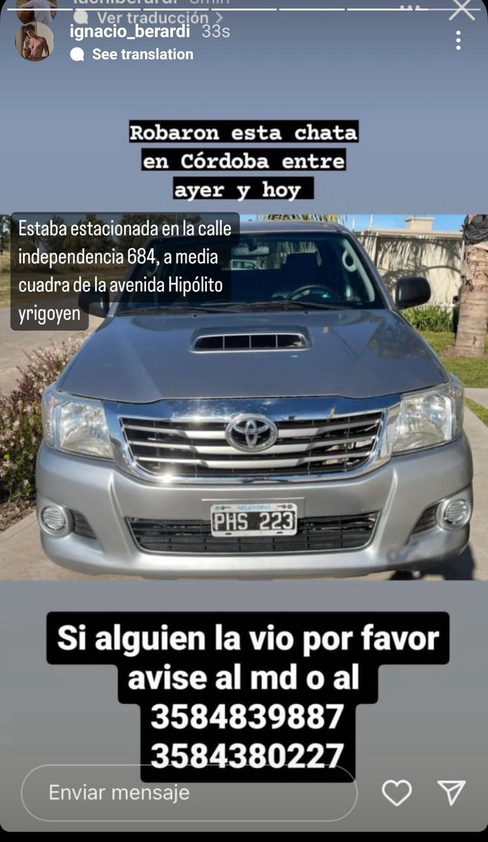 Robaron está chata en Nueva Córdoba entre ayer y hoy en la calle Independencia 684 <a href="/VivireNuevaCba/">VivirenNuevaCórdoba®</a> por favor si alguien la vio avisar