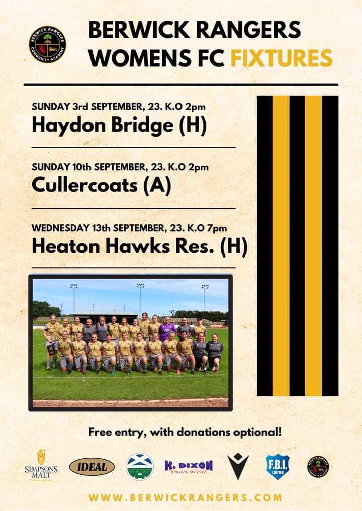 💪🏻 | Here We Go!

With this weekend's final pre-season fixture called off, the next time BRWFC take to the field will be to kick off their 23/24 league campaign at home to Hayden Bridge. 

We hope to see you at Shielfield soon! 

🖤💛