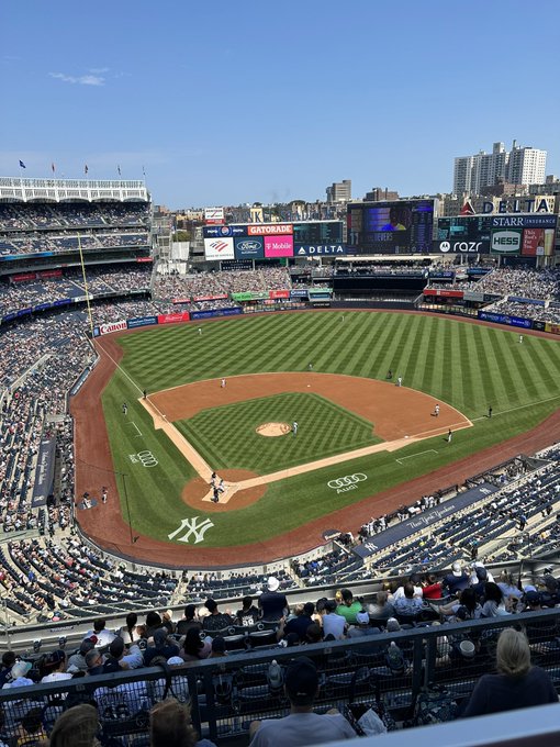 in my seats purchased directly from the new york yankees ticketing service to show my support for the