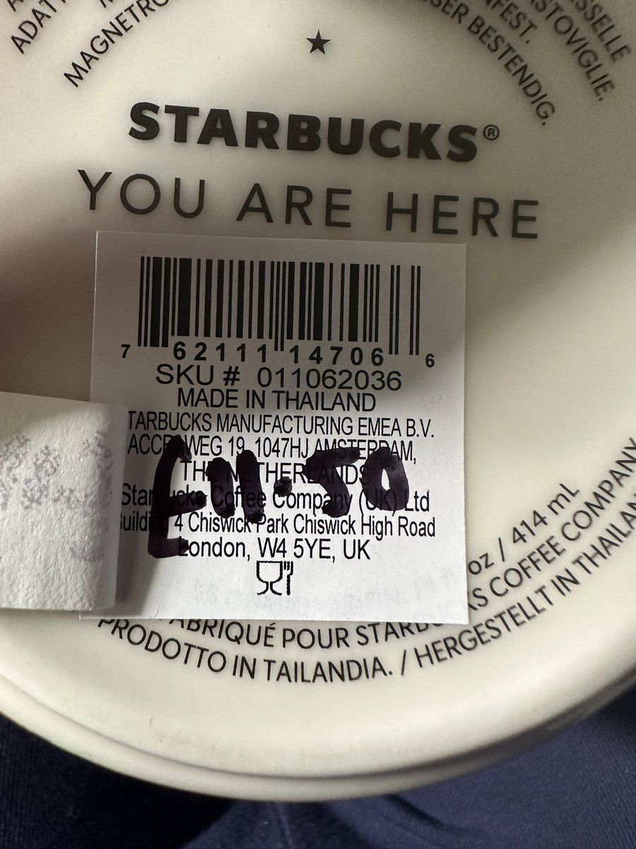 Starbucks have put their mug price up by £3 @Starbucks @StarbucksUK #starbucks #inflation #Pricehike
