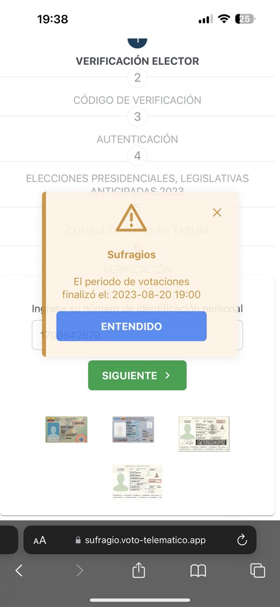 jimee1691's tweet photo. Lo único que funcionó fue la hora de finalización de las votaciones 🤯🤯🤬🤬@cnegobec #fraudeelectoral por eso los que aún pueden votar todo 5 @LuisaGonzalezEc  @MashiRafael https://t.co/EeuvYB8bxc