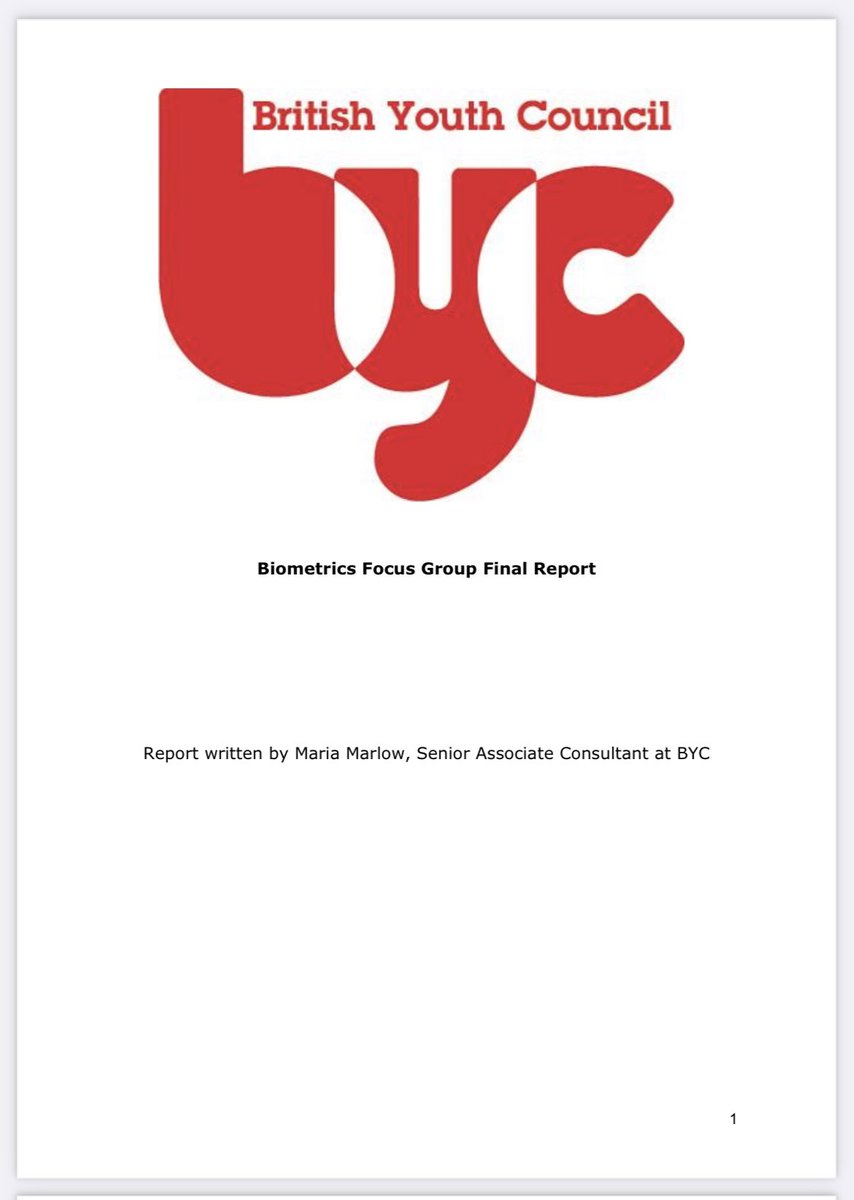 montezumachavez's tweet image. The Information Commissioner&apos;s Office (ICO) commissioned the British Youth Council (BYC) to recruit and deliver a focus group with 12 young people (between 15 and 17 years of age) on the topic of biometrics. See ico.org.uk/media/about-th….