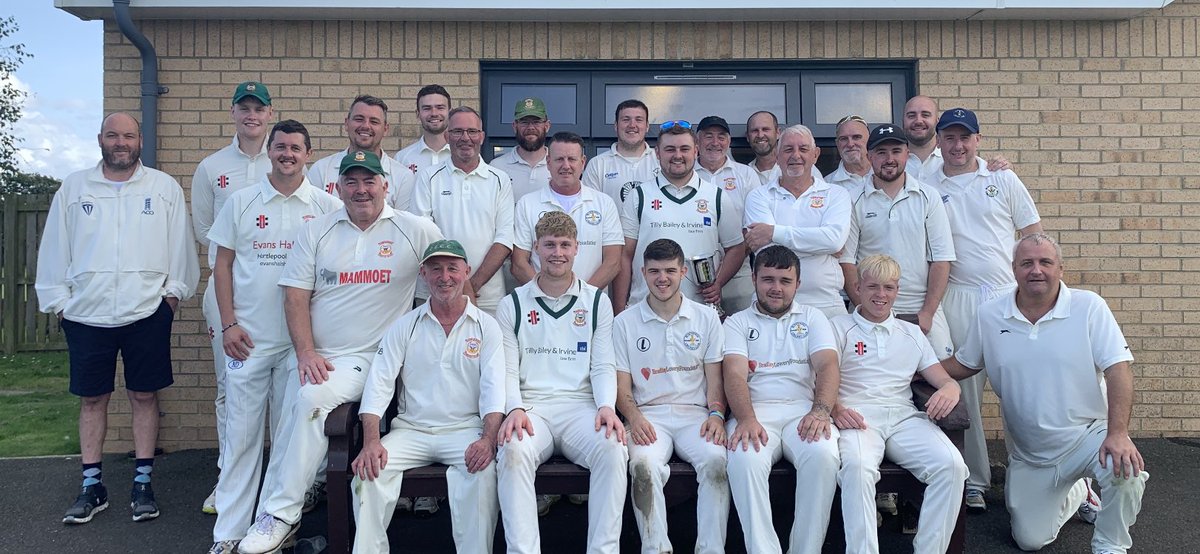 BlackhallCC's tweet photo. The first of (hopefully many)  Dave White Memorial Trophy games between Blackhall and @CastleEdenCC today at Welfare Park resulted in a victory for the visitors - a highly enjoyable day all round.
Moments of quality, moments of comedy - there’ll be aching bones in the morning. https://t.co/iOylgFbGfO