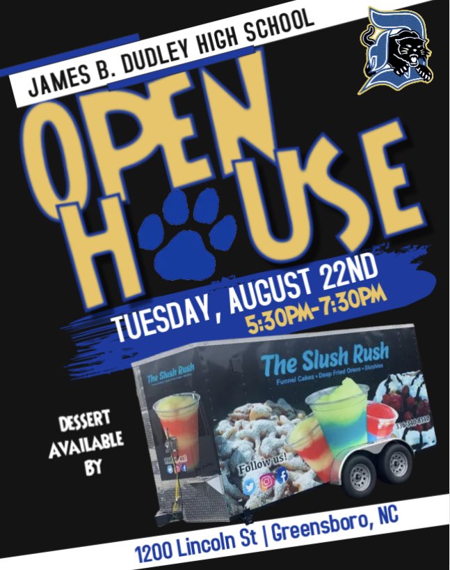 We are ready for our FAMILIES!!! Can’t wait to see everyone for a legendary open house in Panther Land! Checkout what’s I store 💙💛