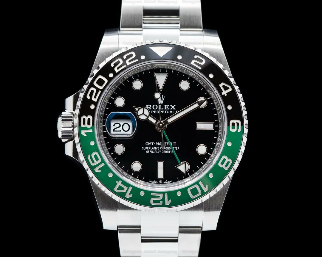 EuropeanWatchCo's tweet photo. Rolex Left-Handed GMT Master II 126720VTNR "SPRITE" UNWORN 2023. https://t.co/5XJRASINRi
#Rolex
#LeftHandedGMT
#Horology
#Rolex126720VTNR https://t.co/mukWdIdpdC