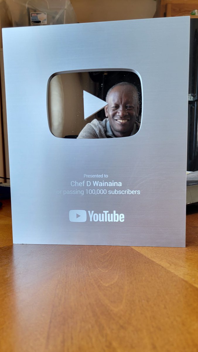 MyfoodjournalKe's tweet photo. During the pandemic,my dad started a youtube cooking channel(Chef D Wainaina) He was then 56 yrs. He had no knowledge on how to record,edit and upload,all he knows is to cook (he's a professional chef).The channel has grown tremendously,and 10 months ago he got his silver plaque. https://t.co/mqIE3SYC8U
