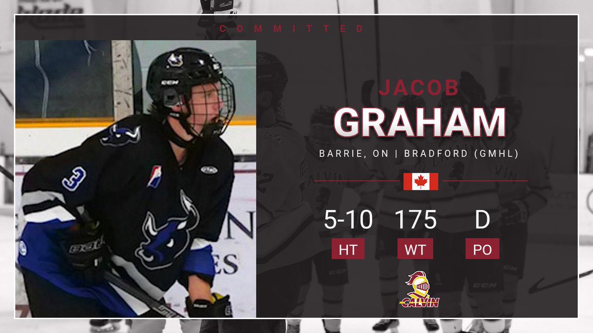 The Bulls are pleased to announce that 04' D Jacob Graham has Committed to play at Calvin University ACHA D1 for the 23/24 season! We look forward to watching Jacob at the next level of his Hockey Career at a Top 10 ACHA Ranked Hockey Program with the Calvin Knights! #Advancement