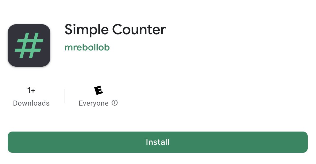 🔢 Counting made effortless! 📊 Join me on this coding adventure as we craft the 'Simple Counter' mobile app. From sleek design to intuitive functionality, I'll be sharing every step of the process. Let's build simplicity together! #MobileAppDev #SimpleCounter #buildinpublic