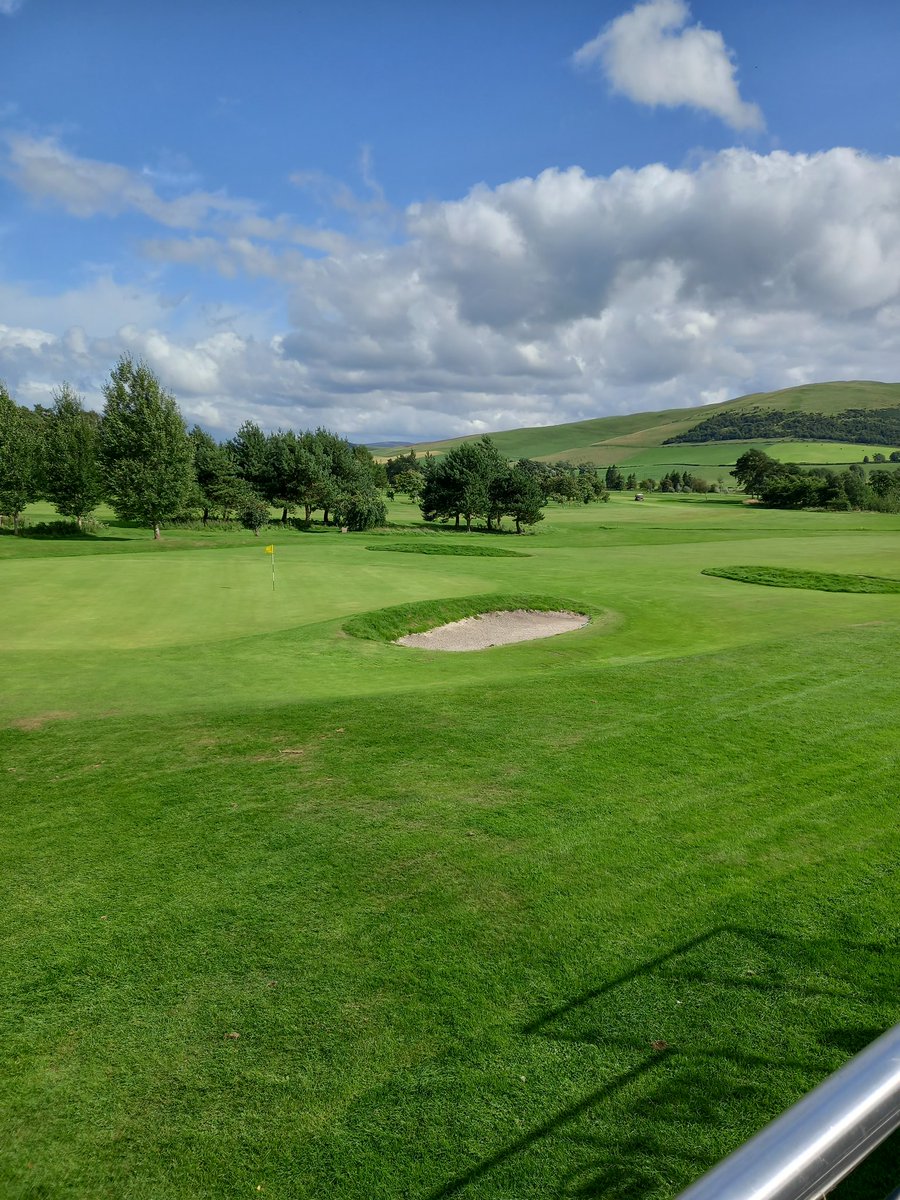 Biggar golf course...try this one later this week. Blue skies.