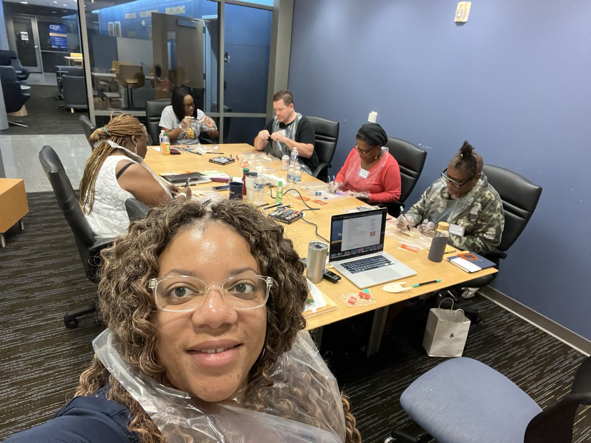 GeleanaAlston's tweet photo. Yesterday, the wonderful faculty of the Department of Leadership Studies and Adult Education at @ncatsuaggies engaged in a successful team building and meeting to kick-off the 2023-2024 academic year! We are ready to SAIL 💙💛!
#SAILtogether
#SAILforward
#AggiesLead https://t.co/QeUJjwKB5O