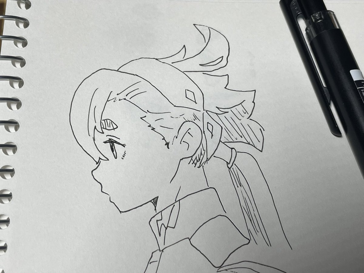 ノートに模写したスレッタ 