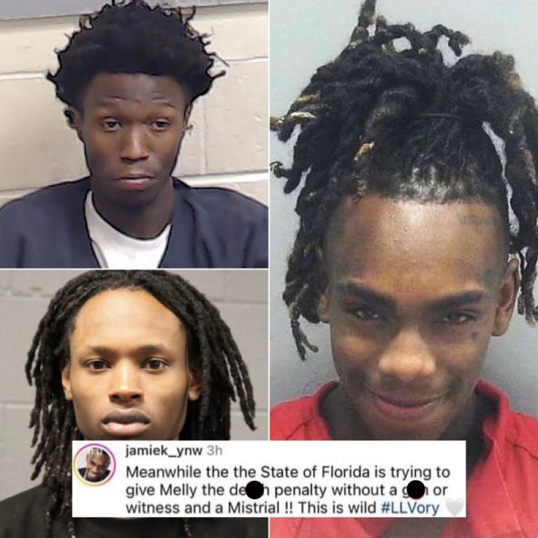 DailyLoud's tweet photo. YNW Melly’s mother reacts to rumors of Lul Timm’s charges being dropped for the murder of King Von: “Meanwhile Florida is trying to give Melly the death penalty” https://t.co/xctdQRk4Do