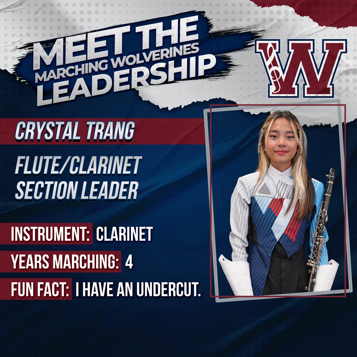 TheBandatWHS's tweet photo. Meet your 2023-24 Marching Wolverines leadership team. We look forward to a great year! https://t.co/uRmubK48Wf