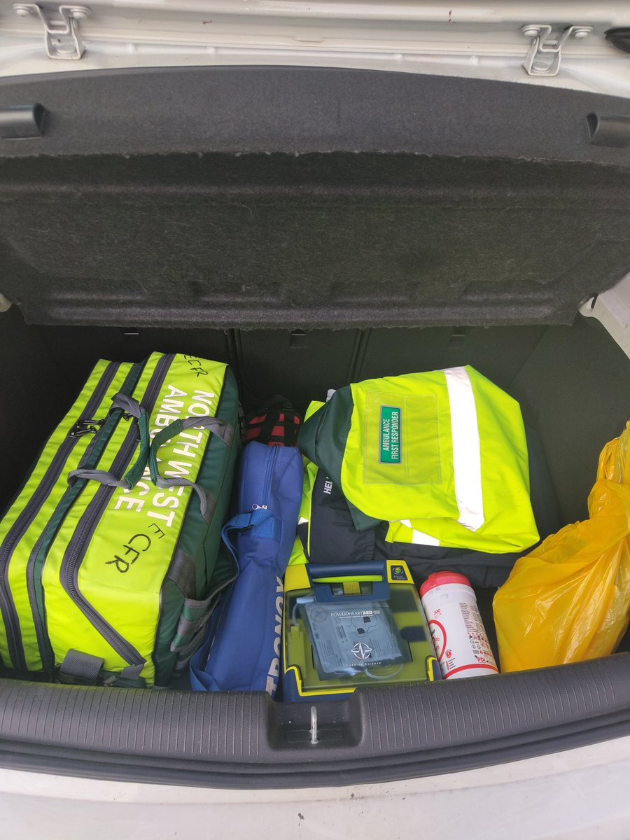 Responder_Drew's tweet photo. Not much room left in the boot when all the kit is packed 🤣 #ECFR #Ambulance #Firstresponders https://t.co/QizHCvVA1y