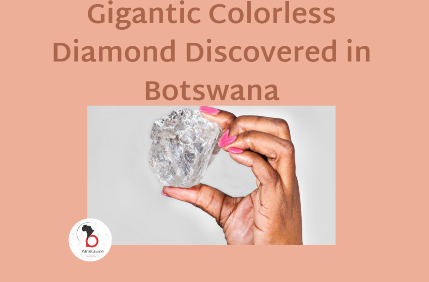 AfriSQuareEntmt's tweet photo. Gigantic Colorless Diamond Discovered in Botswana... 👇👇👇
https://t.co/sZ8RebRyiE https://t.co/r3EahWQN75