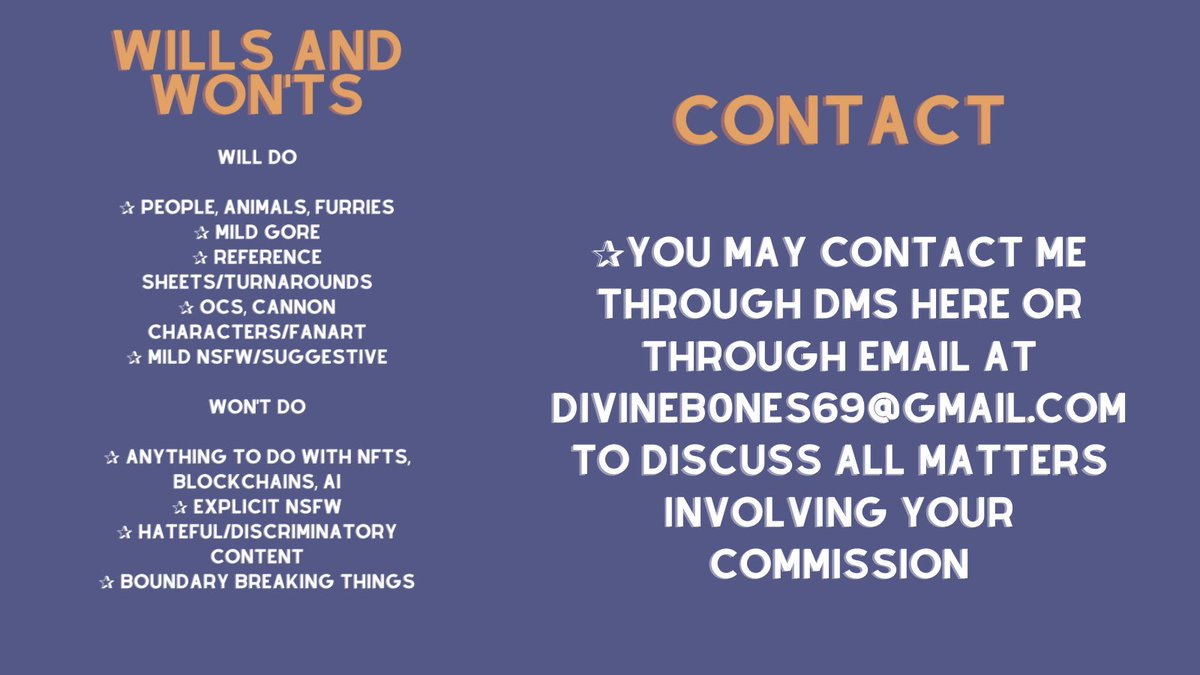 divineb0nes's tweet photo. HELLO!! 
🌟
Commissions are open as always open but currently are HALF OFF THE PRICES SHOWN because a silly little dragon really needs the money!
🐉🌊
If dms arent working ur welcome to email me and no questions are stupid if you have any!
#commisionsopen #ENVtuber #commissions https://t.co/AKNdpcCgBx